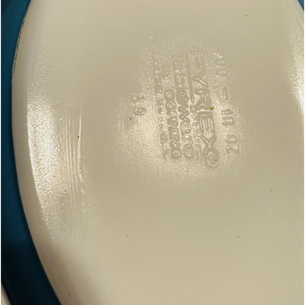 Vintage PYREX Tableware Corning  700  Oval Dish  10 oz.  BLUE  Overall  7x4 inch - Picture 7 of 7